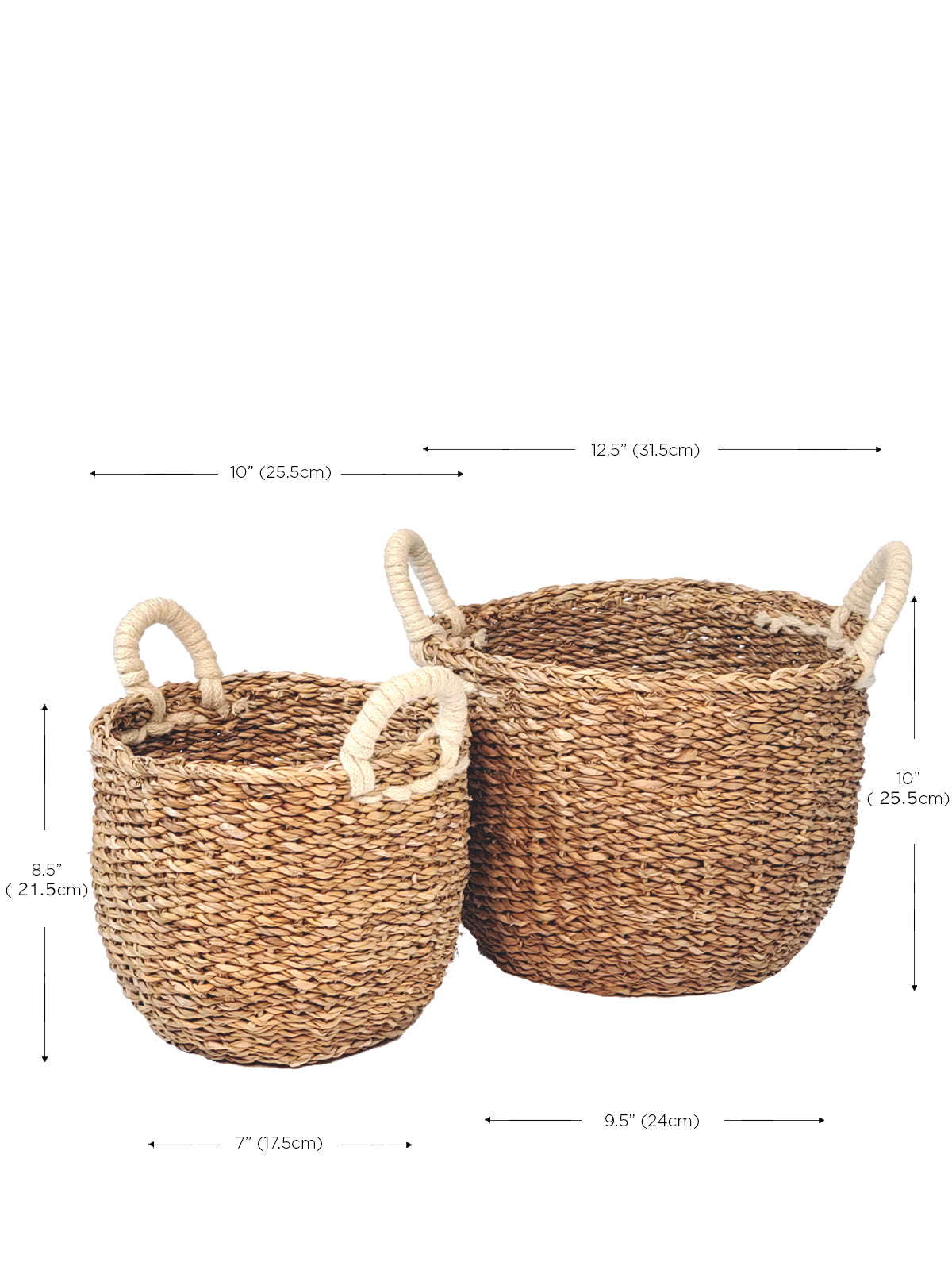 
                  
                    Savar Basket with White Handle by KORISSA
                  
                
