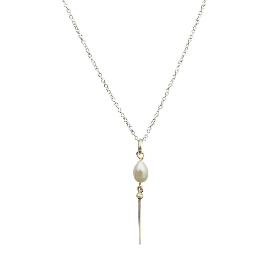 
                  
                    Freshwater Pearl Bar Necklace by SLATE + SALT
                  
                