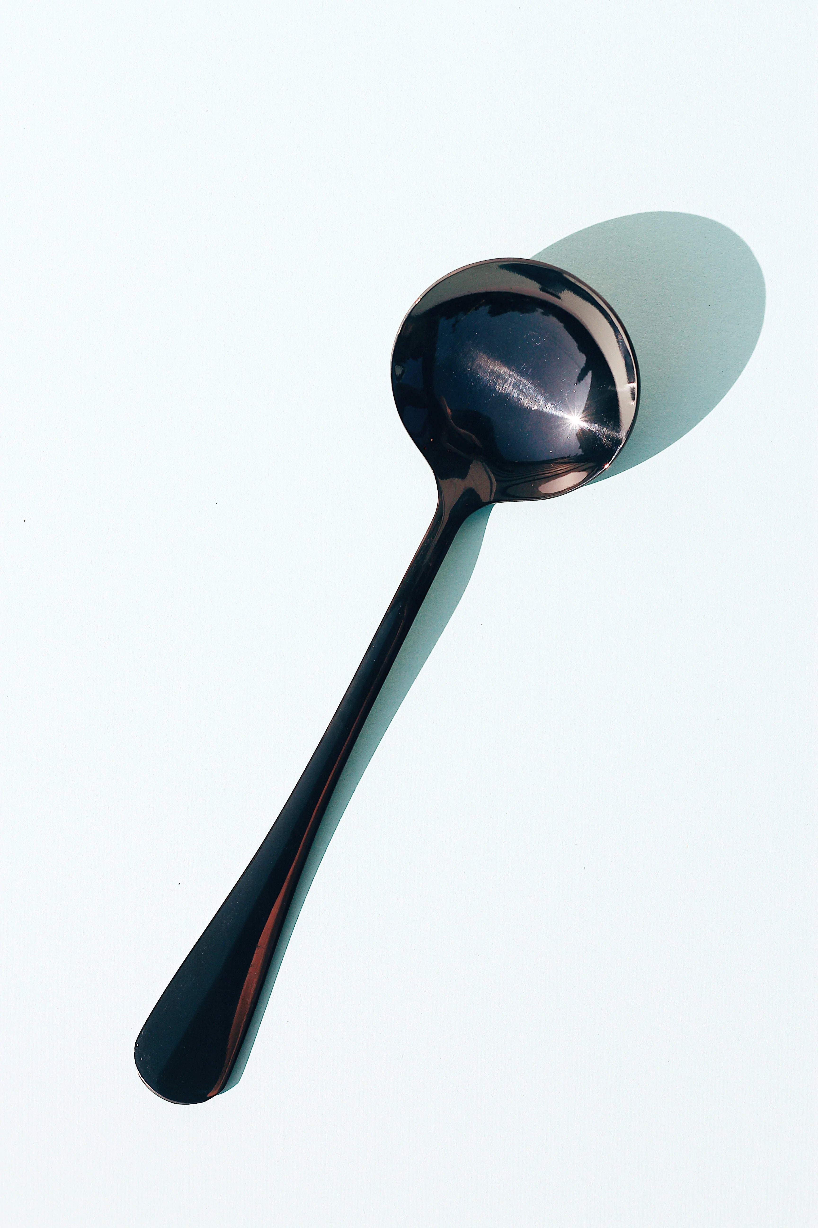The Big Dipper: Goth Black  Umeshiso Cupping Spoon by Bean & Bean