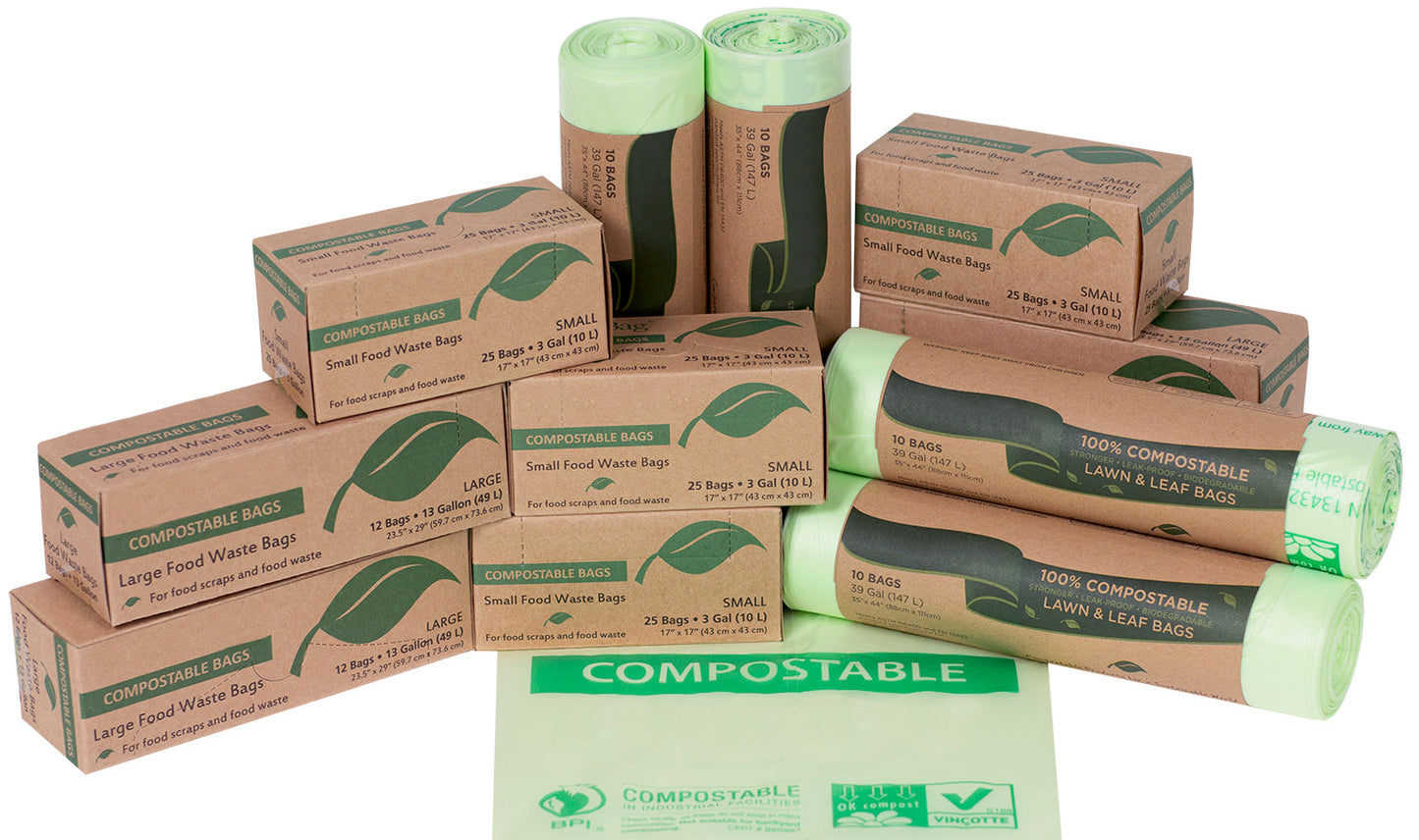 
                  
                    Natur-Bag Compostable Trash Can Liners 33 Gallon | 8 Rolls Per Case
                  
                