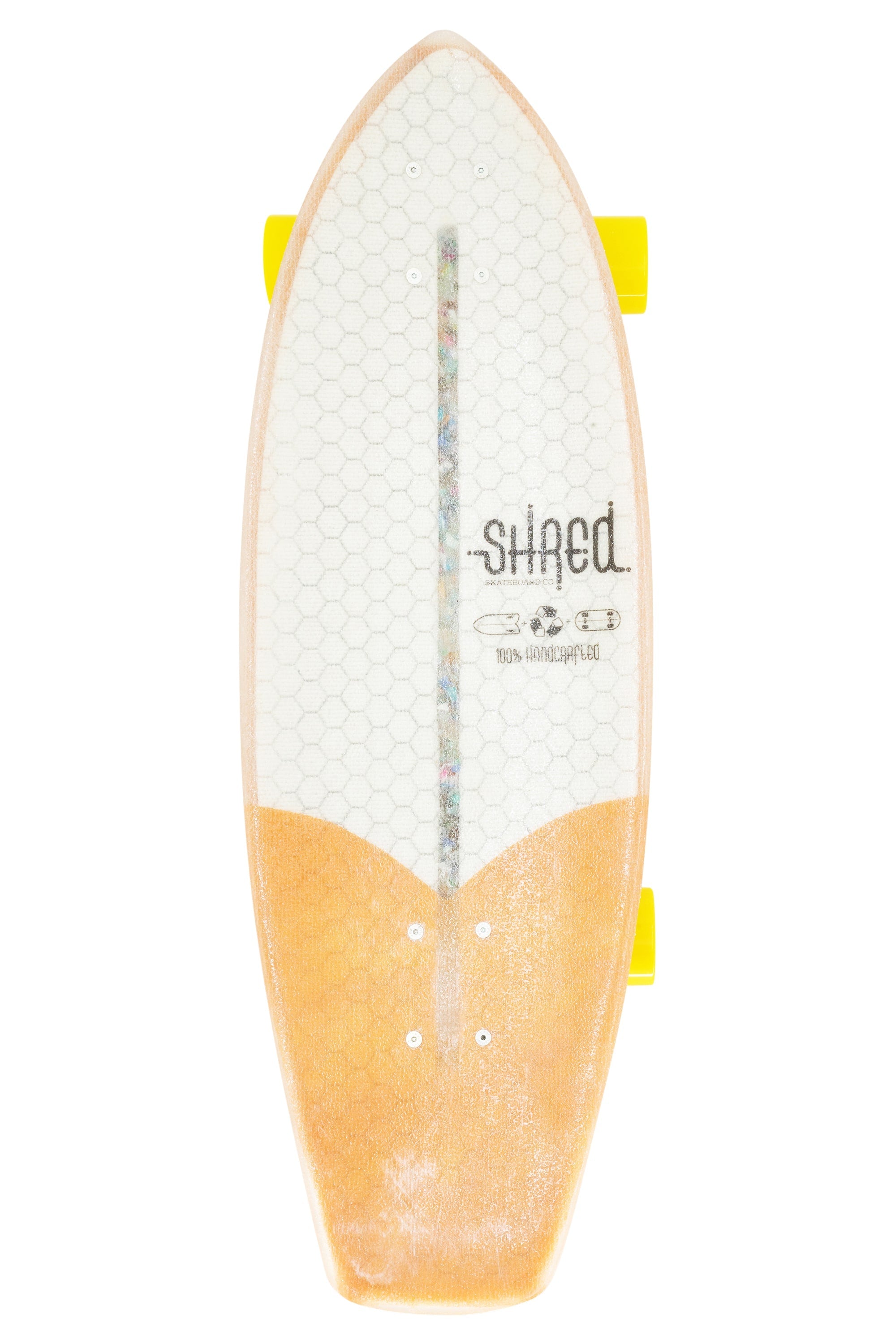 Surfskate - Electrical Ninja ( 30”) - Resin Tint Orange by Shred Skateboard Co