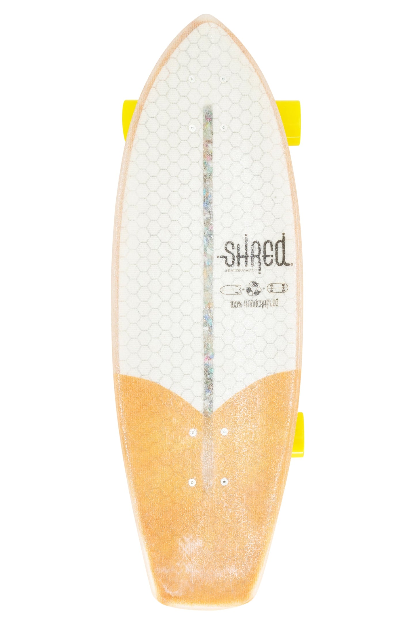 Surfskate - Electrical Ninja ( 30”) - Resin Tint Orange by Shred Skateboard Co