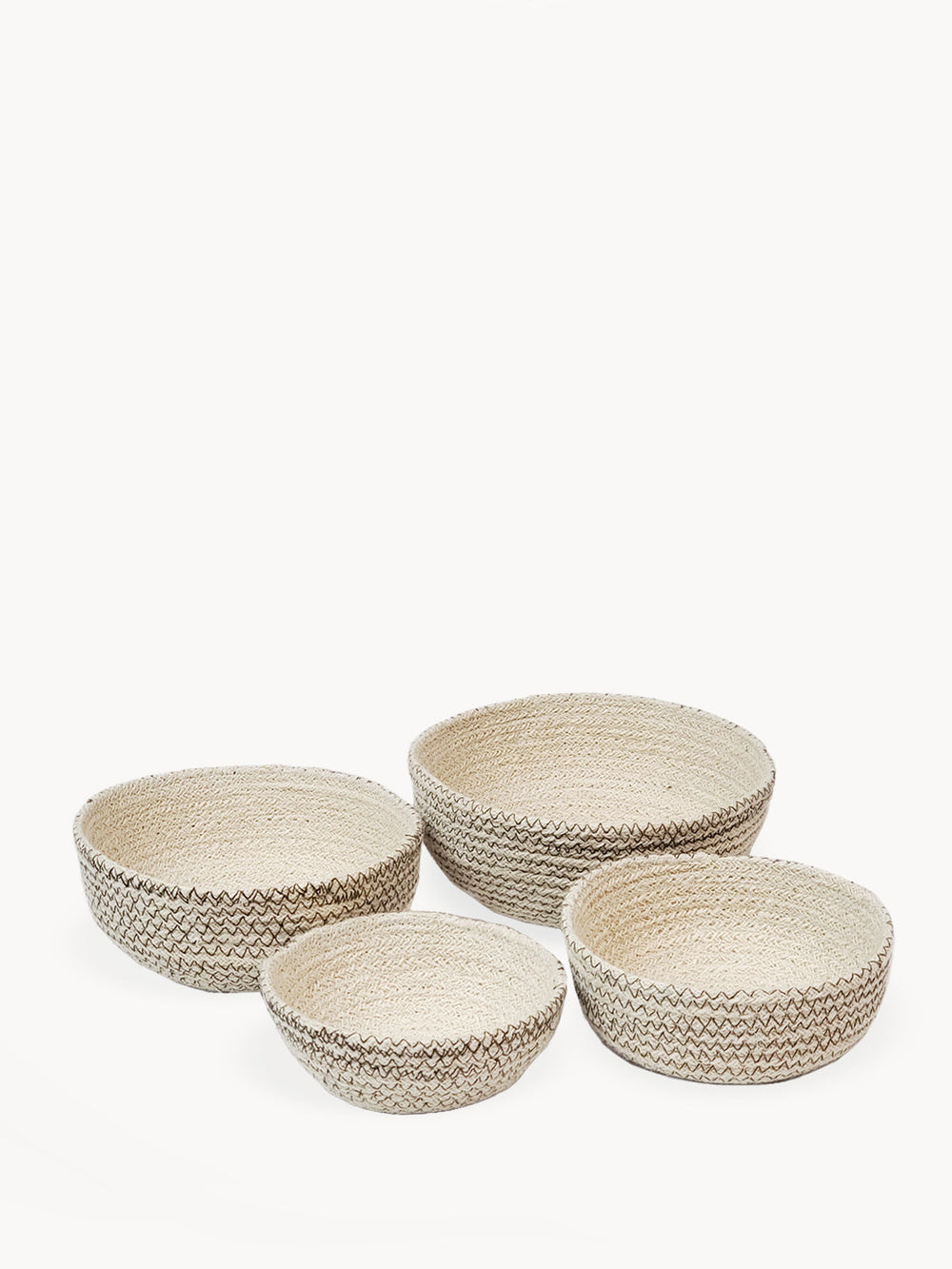 Amari  Round Bowl - Brown (Set of 4) by KORISSA