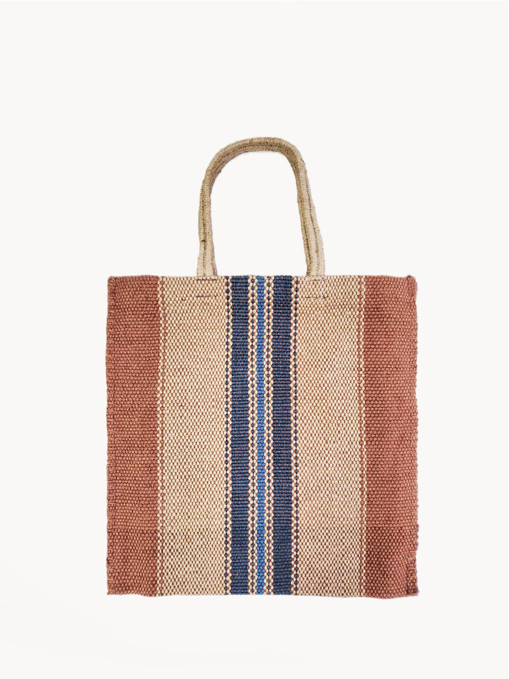 Dora Jute Tote Bag - Multi Light Brown by KORISSA