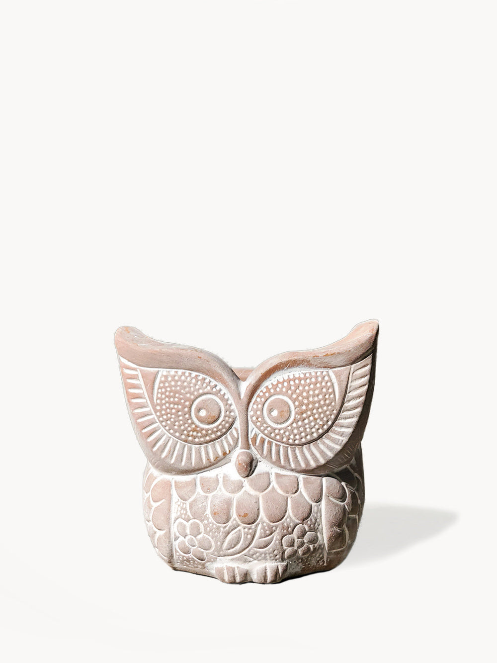 Terracotta Pot - Big Eye Owl by KORISSA