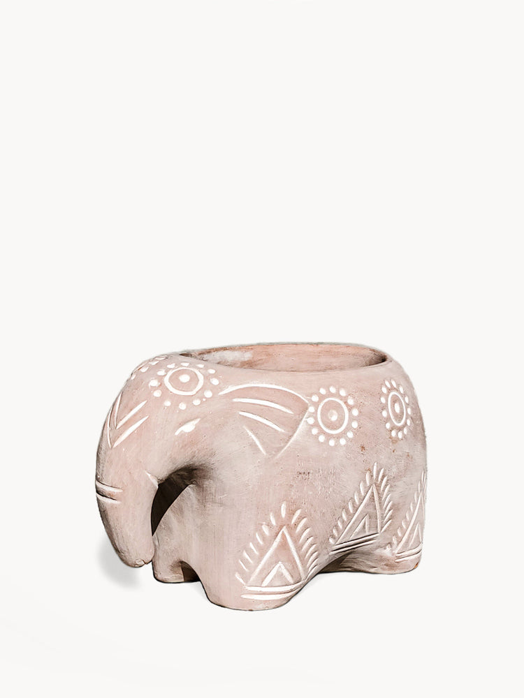 
                  
                    Terracotta Pot - Folk Elephant by KORISSA
                  
                