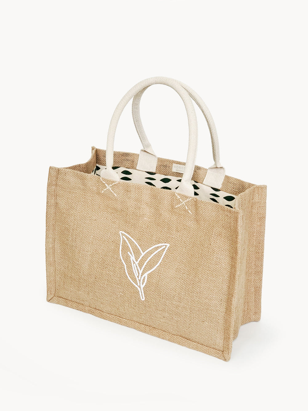 Jute Canvas Shopping Bag - Nature by KORISSA