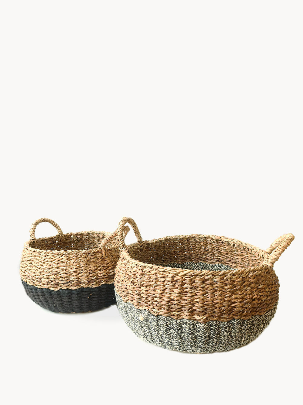 Ula Floor Basket - Black by KORISSA