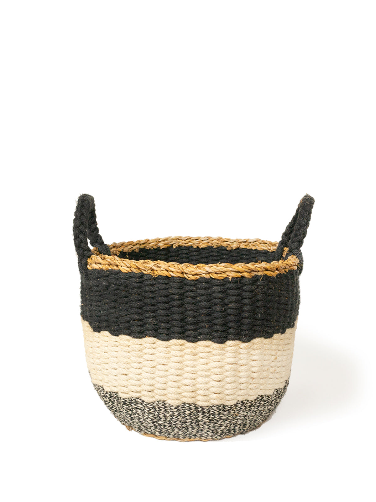 
                  
                    Ula Stripe Basket - Black by KORISSA
                  
                