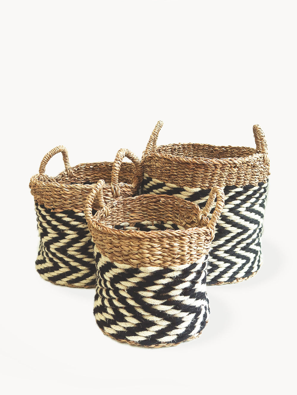 Ula Zigzag Basket by KORISSA