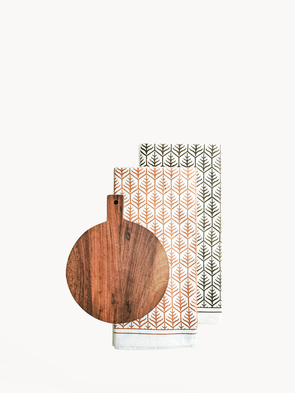 Wooden Round Serving Board Gift Set by KORISSA