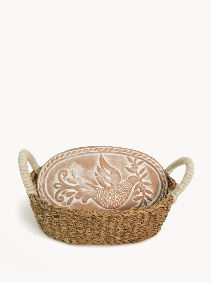 Bread Warmer & Basket - Bird Oval by KORISSA