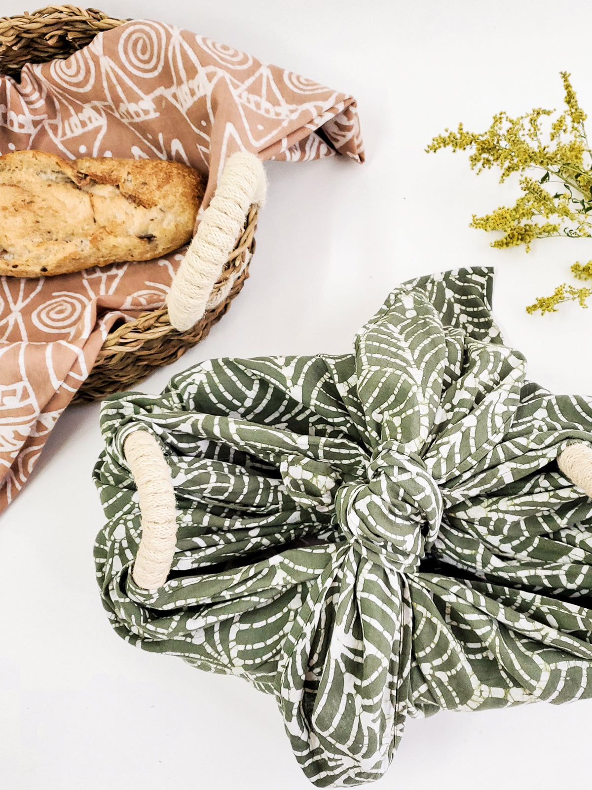 
                  
                    Bread Warmer & Basket Gift Set with Tea Towel - Flower by KORISSA
                  
                