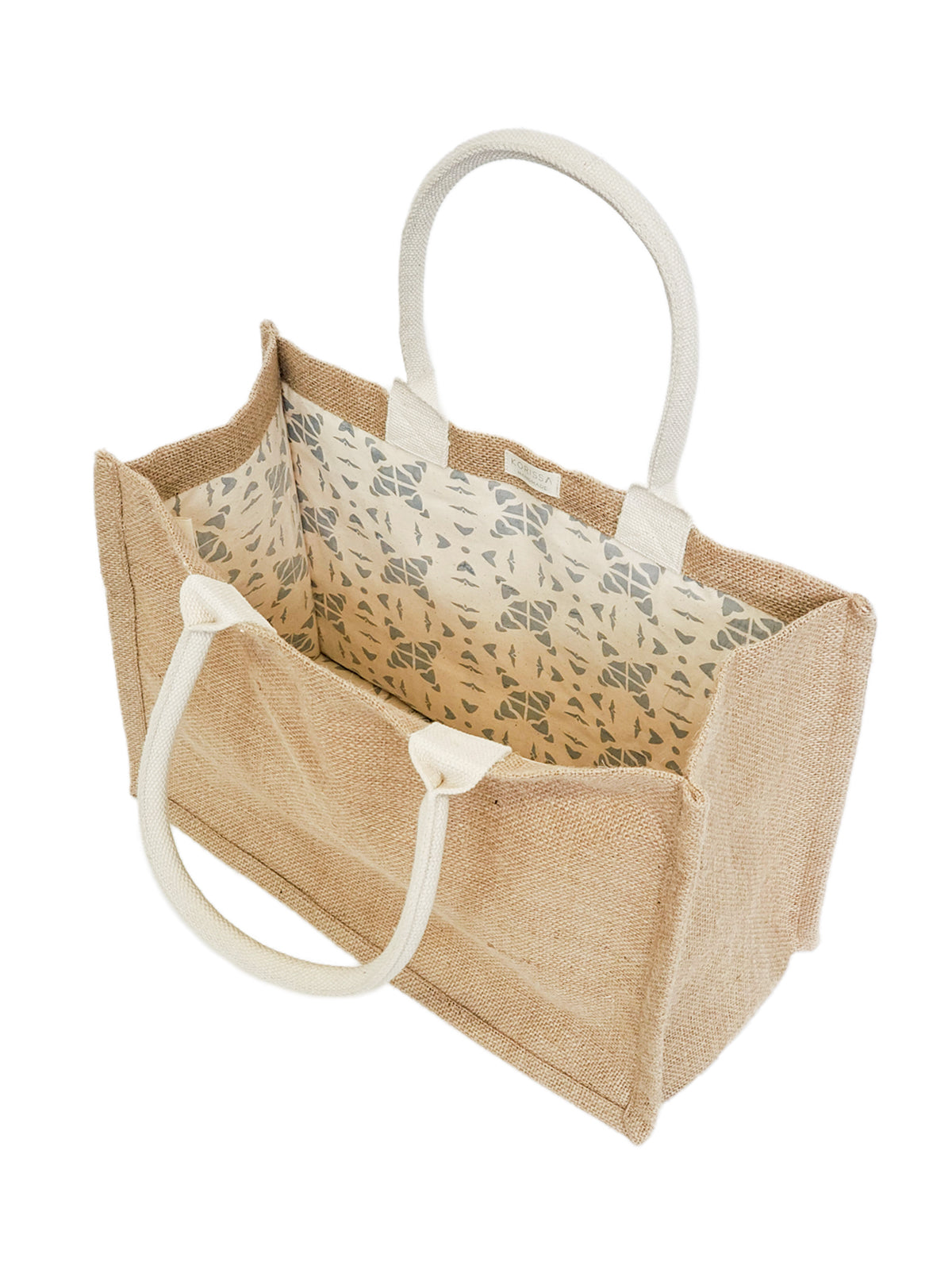 
                  
                    Jute Canvas Shopping Bag With Pompom by KORISSA
                  
                