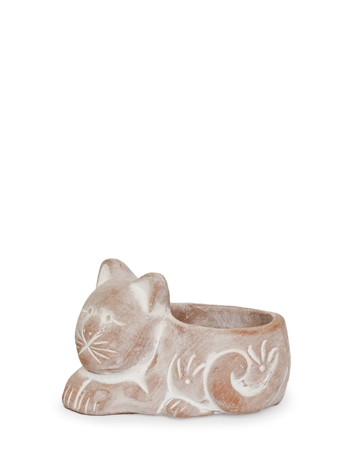 
                  
                    Terracotta Tea Light Candle Holder - Cat by KORISSA
                  
                