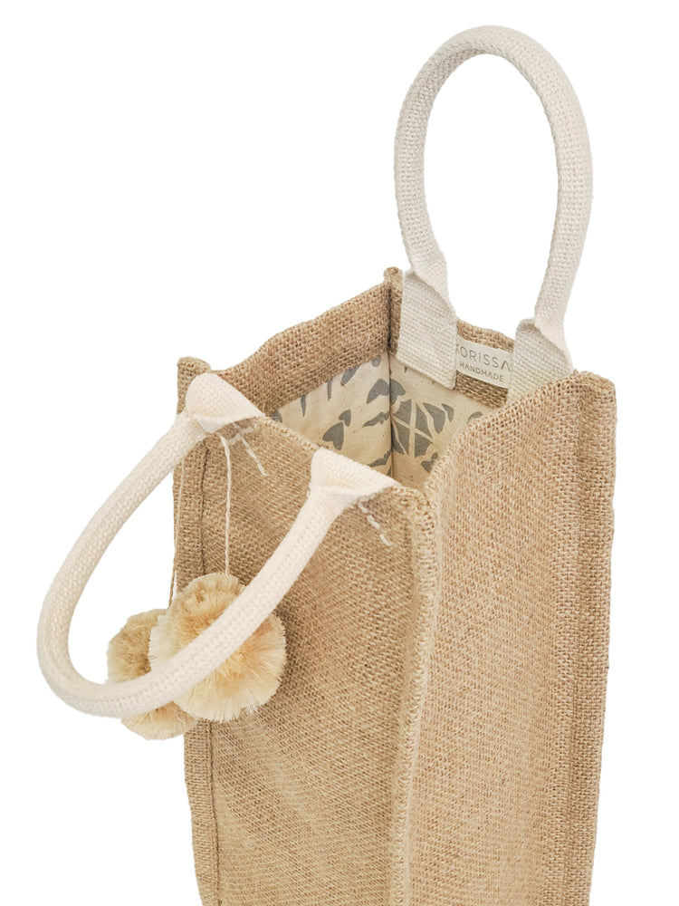 
                  
                    Jute Canvas Wine Bag by KORISSA
                  
                