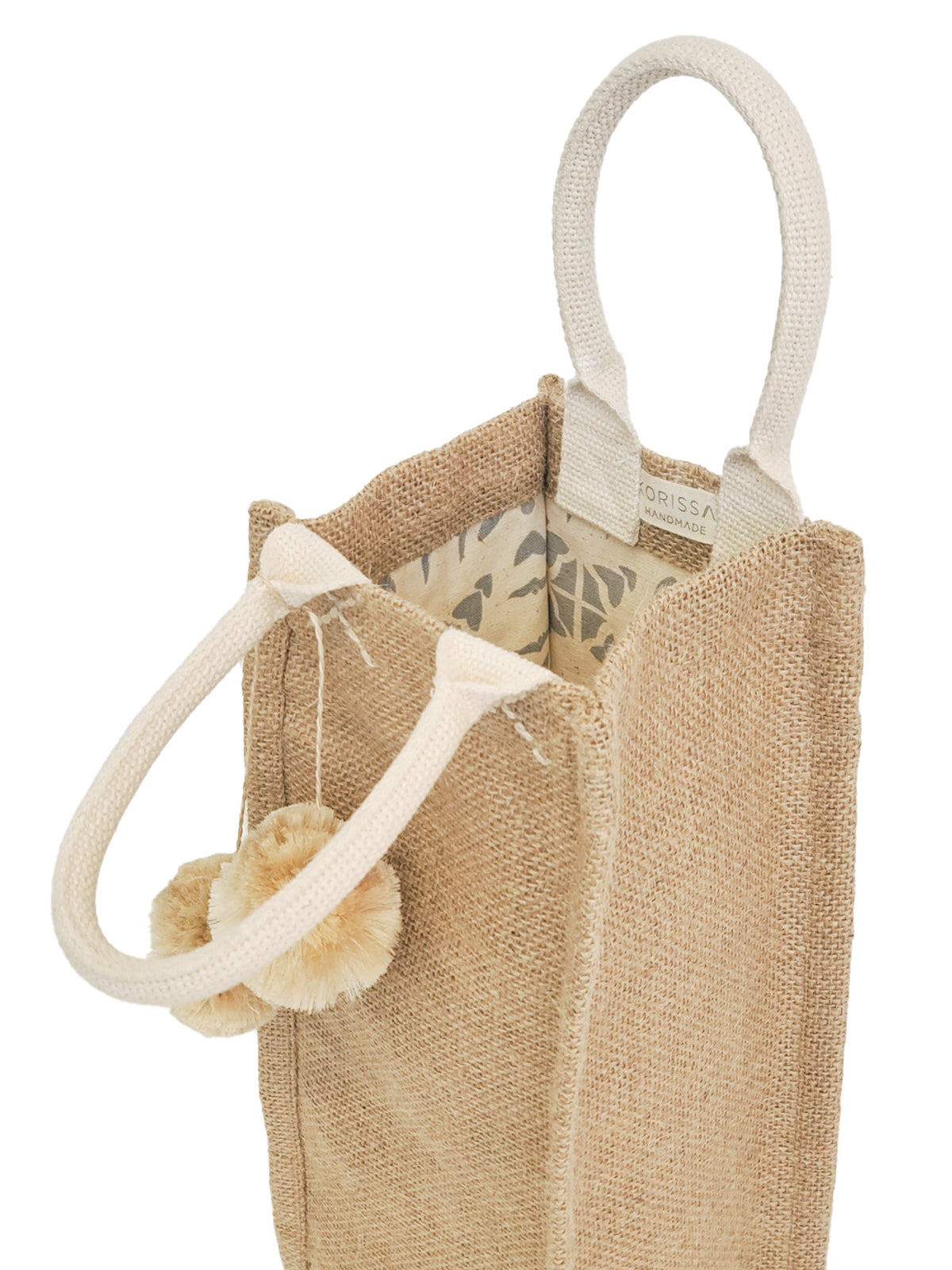 
                  
                    Jute Canvas Wine Bag by KORISSA
                  
                