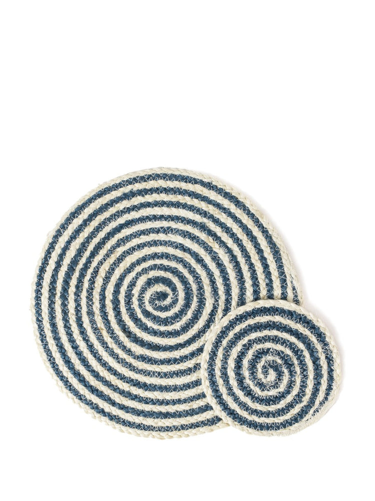 
                  
                    Kata Spiral Placemat - Blue (Set of 4) by KORISSA
                  
                