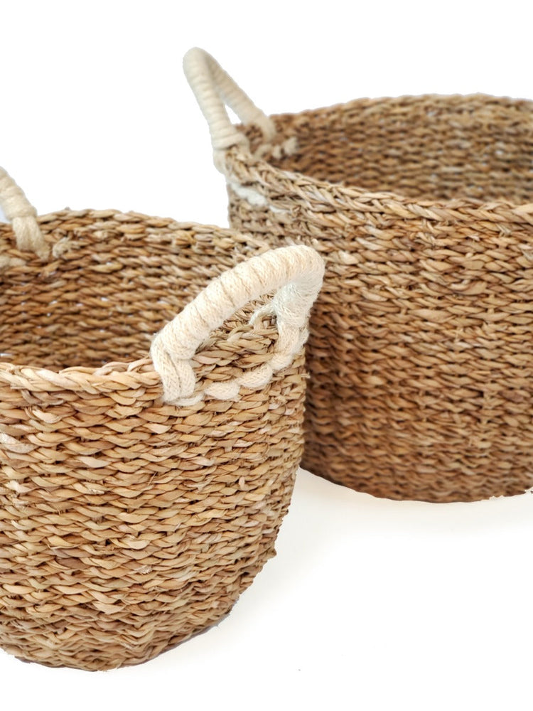 
                  
                    Savar Basket with White Handle by KORISSA
                  
                