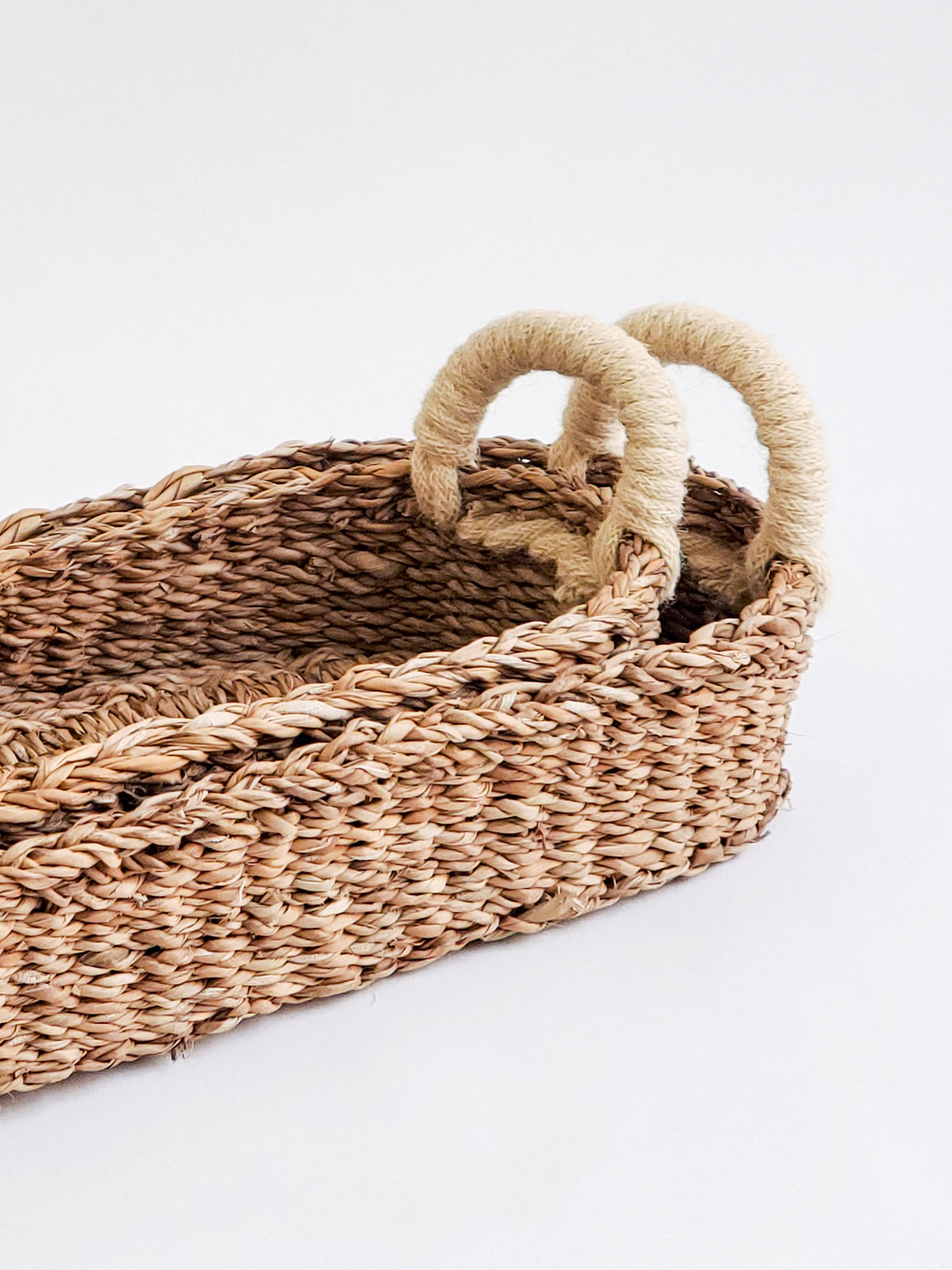 
                  
                    Savar Bread Basket with White Handle by KORISSA
                  
                