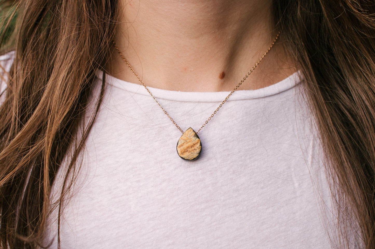 
                  
                    Teardrop Horn Necklace by 2nd Story Goods
                  
                