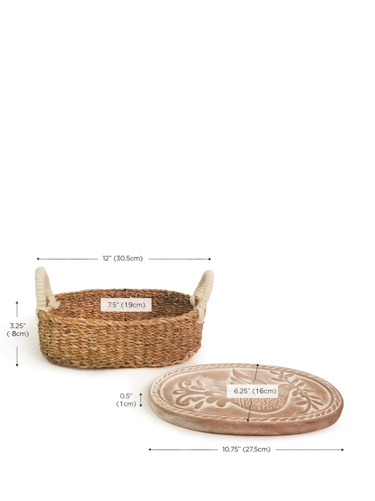 
                  
                    Bread Warmer & Basket - Bird Oval by KORISSA
                  
                