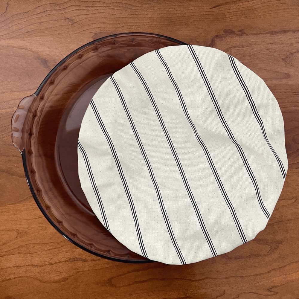 
                  
                    Blue Stripe Single Reusable Bowl Cover by Handicraft Soul
                  
                