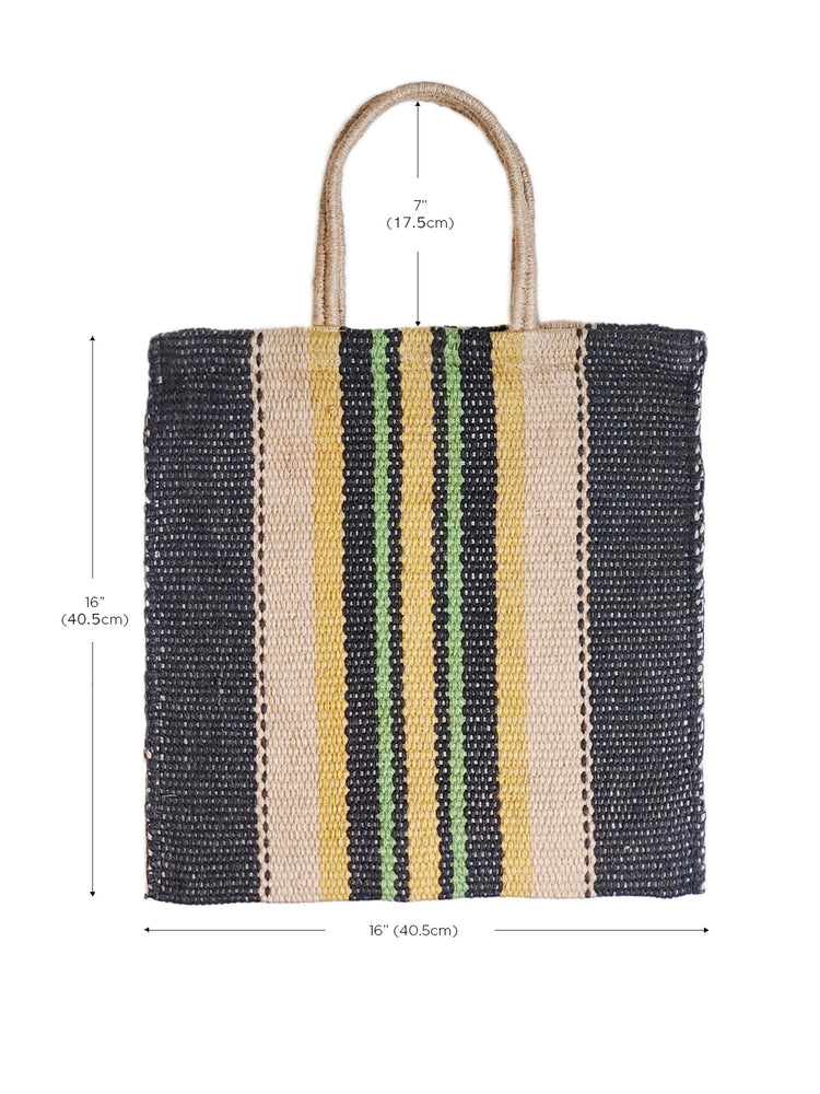 
                  
                    Dora Jute Tote Bag - Multi Navy by KORISSA
                  
                