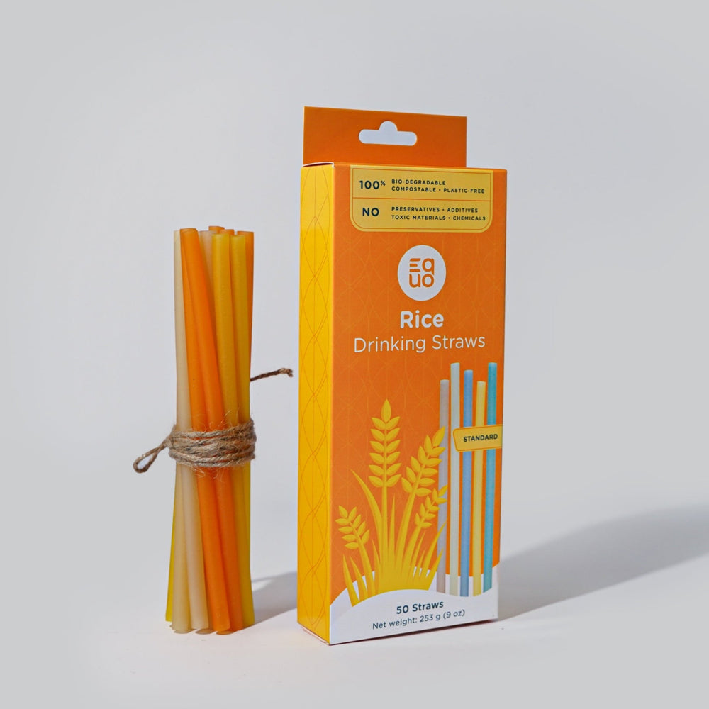 Rice Drinking Straws by EQUO