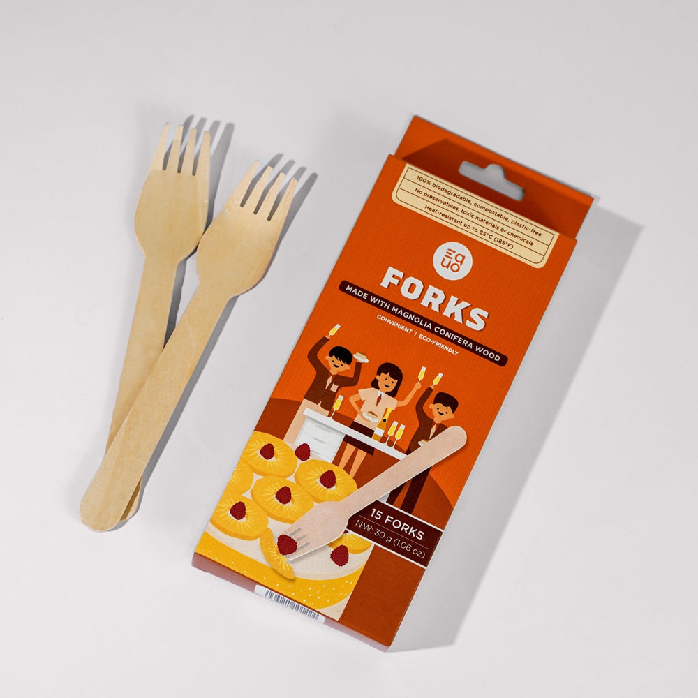 Wooden Forks - Pack of 15 by EQUO