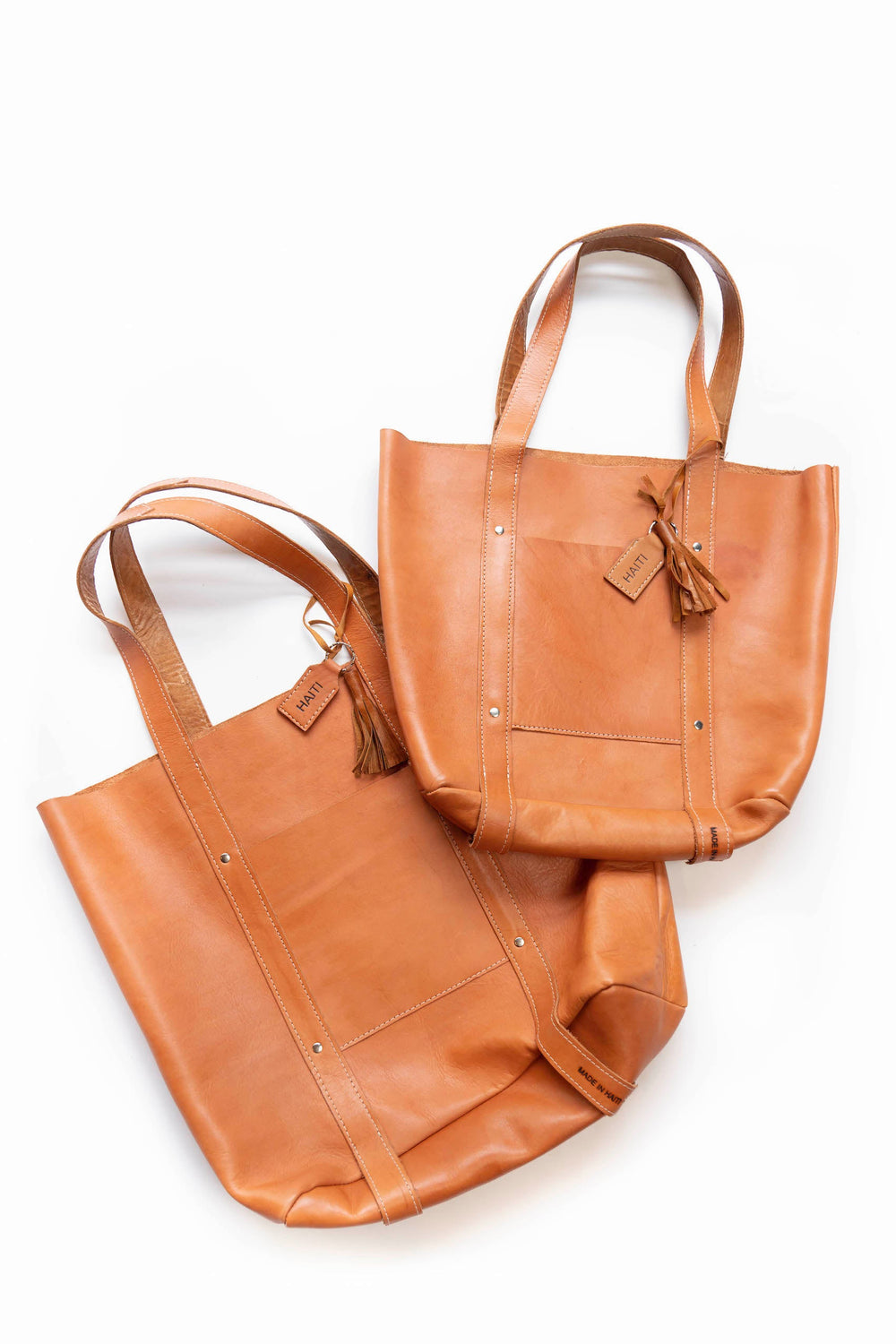 XL Raw Leather Tote by 2nd Story Goods