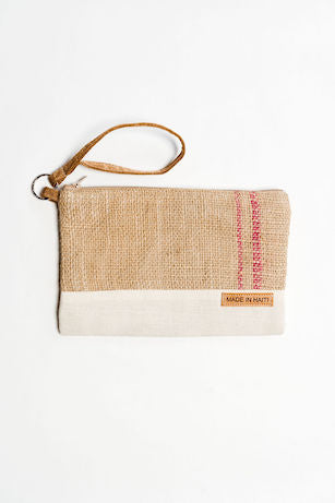 Burlap Wristlet by 2nd Story Goods