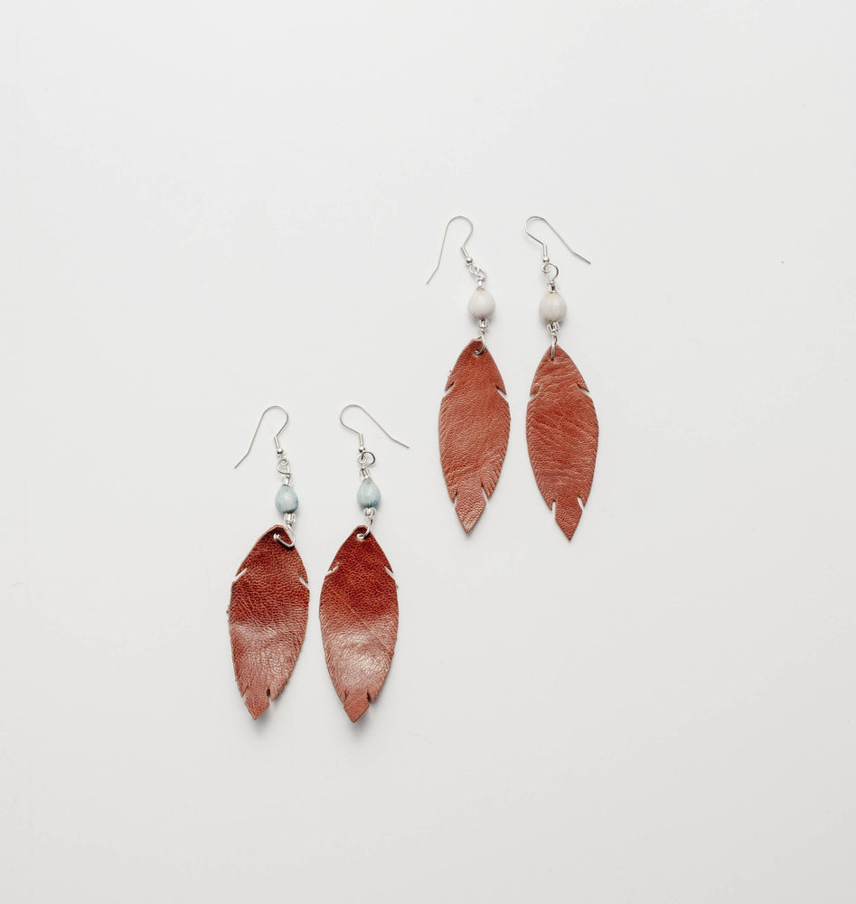 
                  
                    Leather Feather Earring by 2nd Story Goods
                  
                