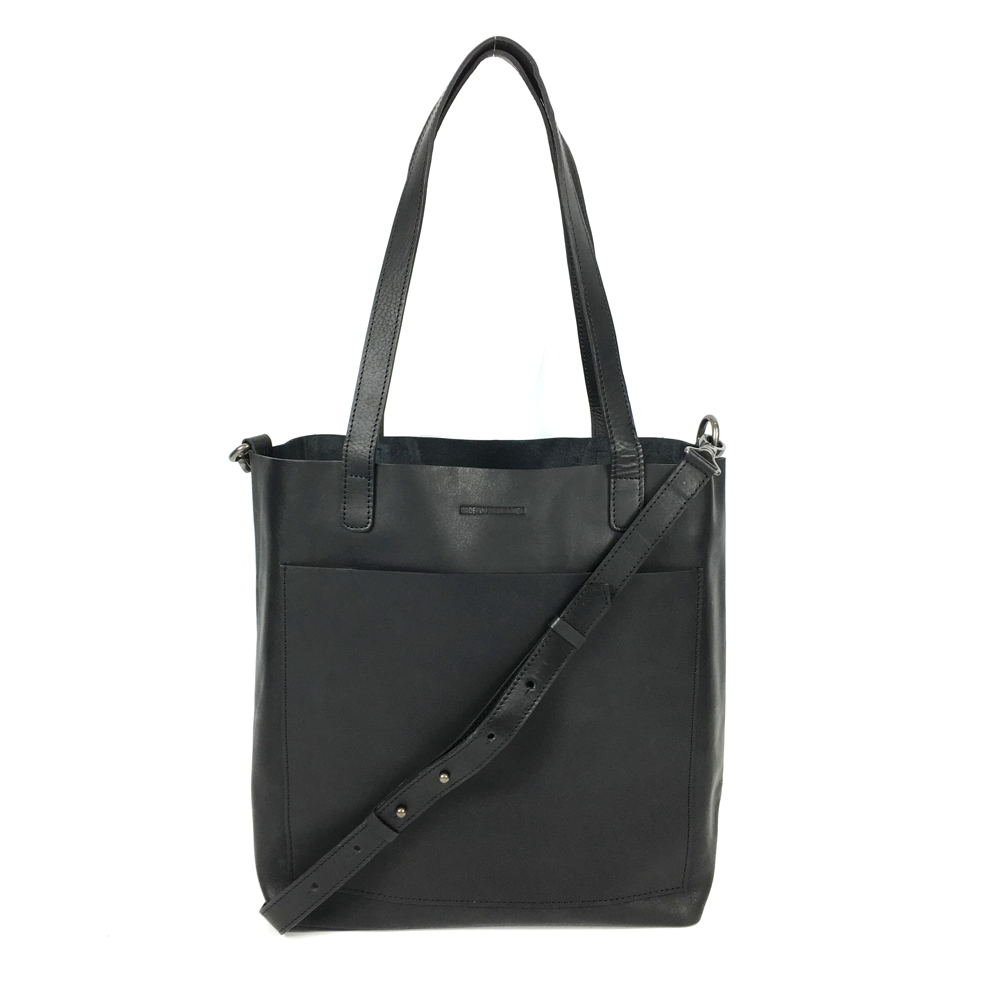 DAY TOTE LEATHER MEDIUM BLACK by MADE FREE®