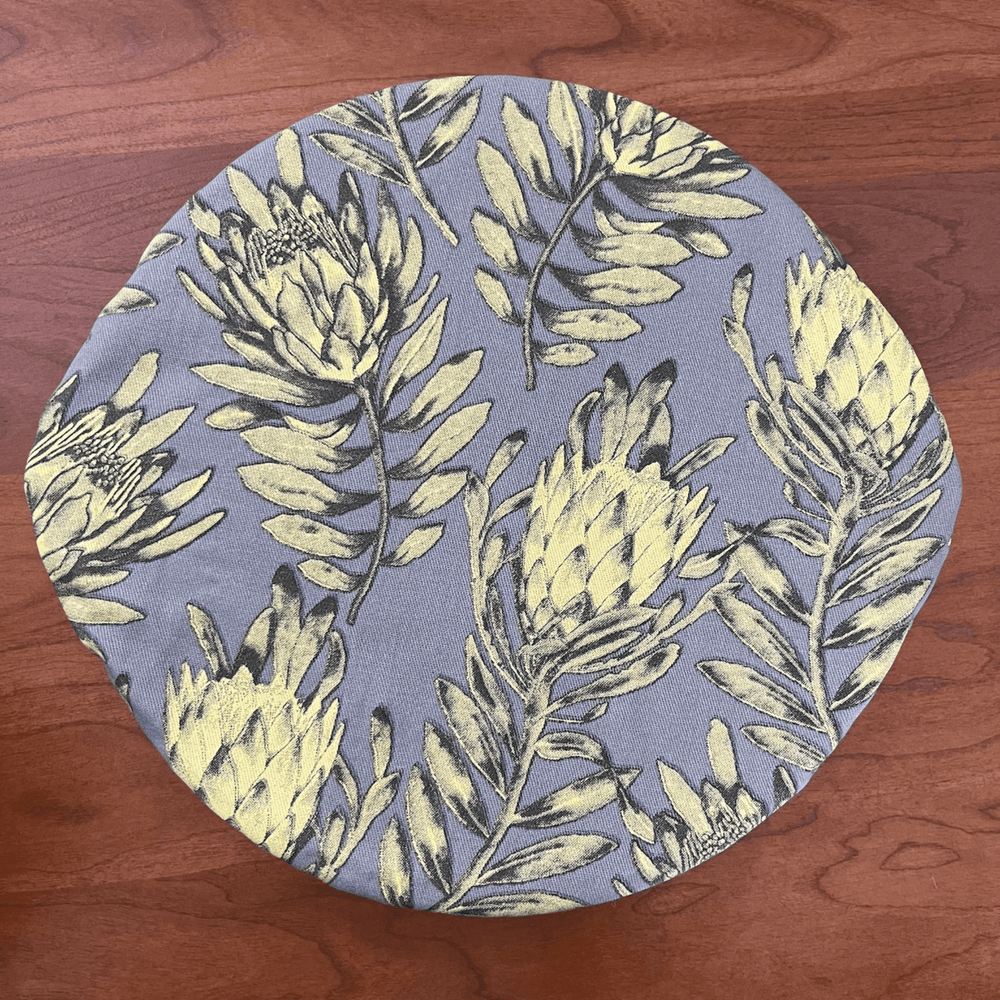 
                  
                    Grey Protea Single Reusable Bowl Cover by Handicraft Soul
                  
                