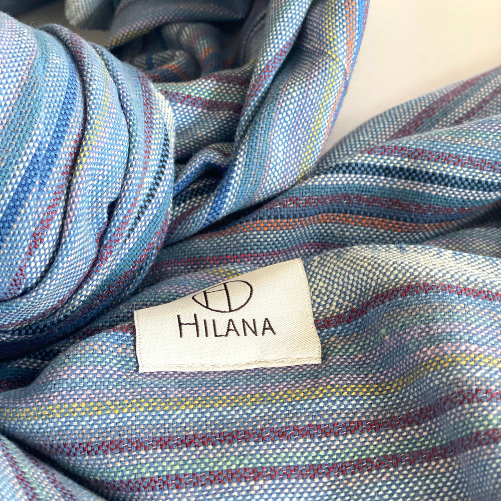 
                  
                    Casablanca Sustainable Turkish Towel / Blanket - Indigo by Hilana Upcycled Cotton
                  
                