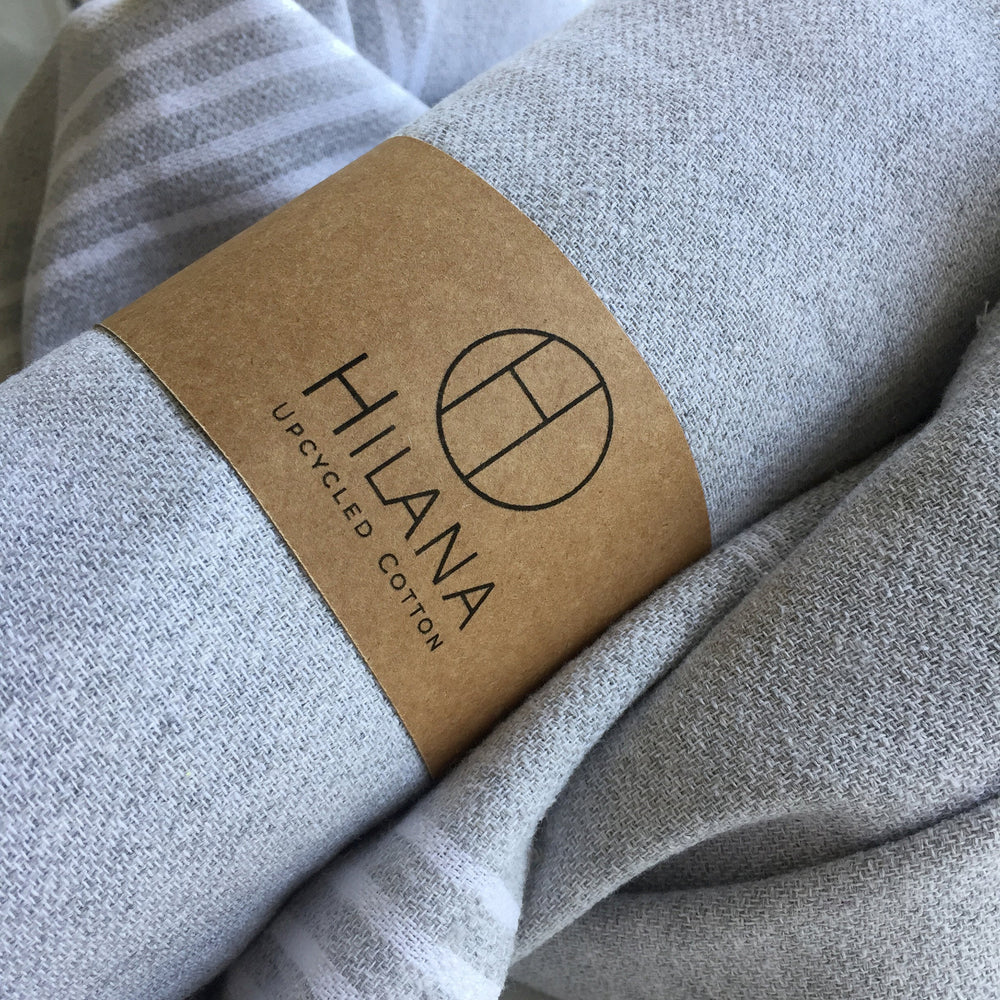 
                  
                    Pure Series: Sustainable Turkish Towel - Gray by Hilana Upcycled Cotton
                  
                