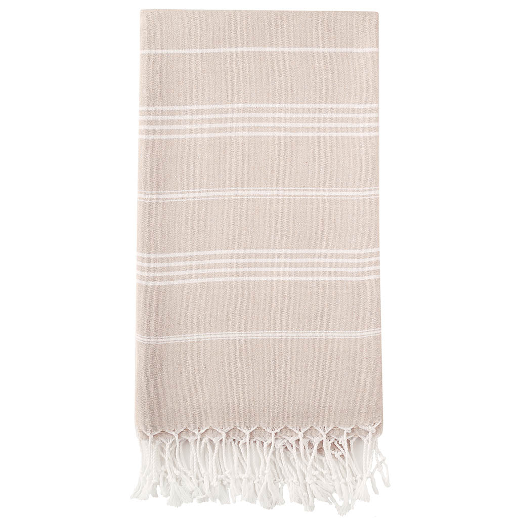 
                  
                    Pure Series Sustainable Turkish Towel Beige by Hilana Upcycled Cotton
                  
                
