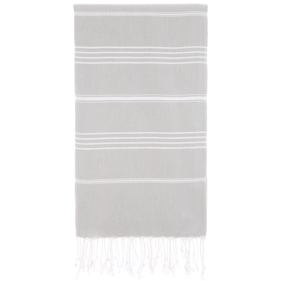 Pure Series: Sustainable Turkish Towel - Gray by Hilana Upcycled Cotton