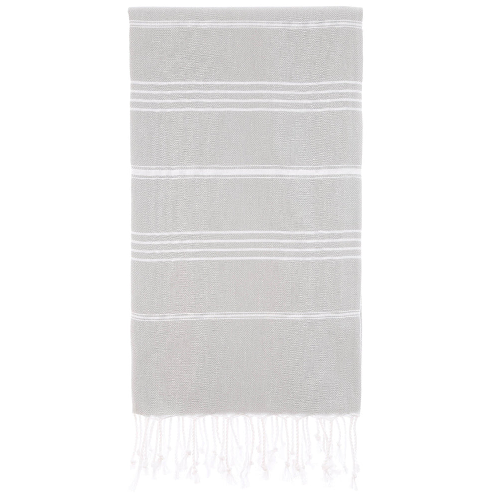 
                  
                    Pure Series: Sustainable Turkish Towel - Gray by Hilana Upcycled Cotton
                  
                