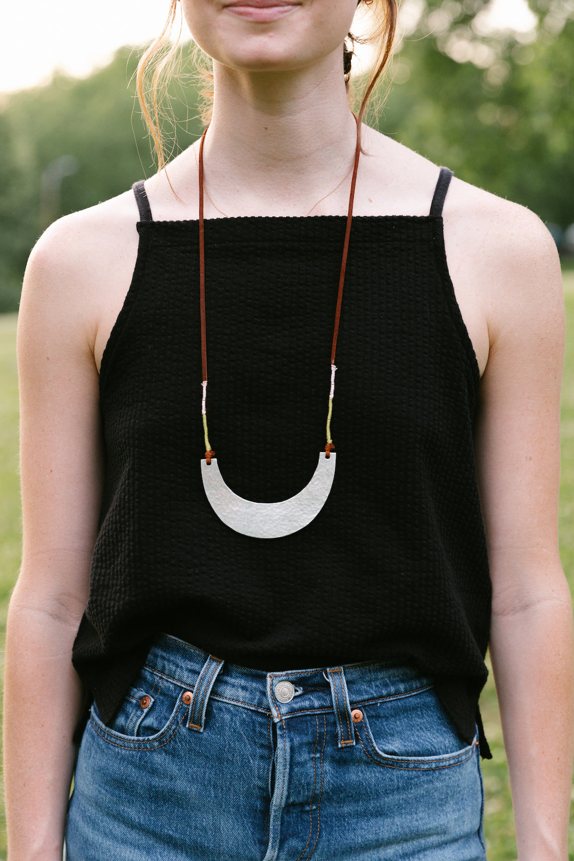 
                  
                    Hammered Scoop Necklace by 2nd Story Goods
                  
                