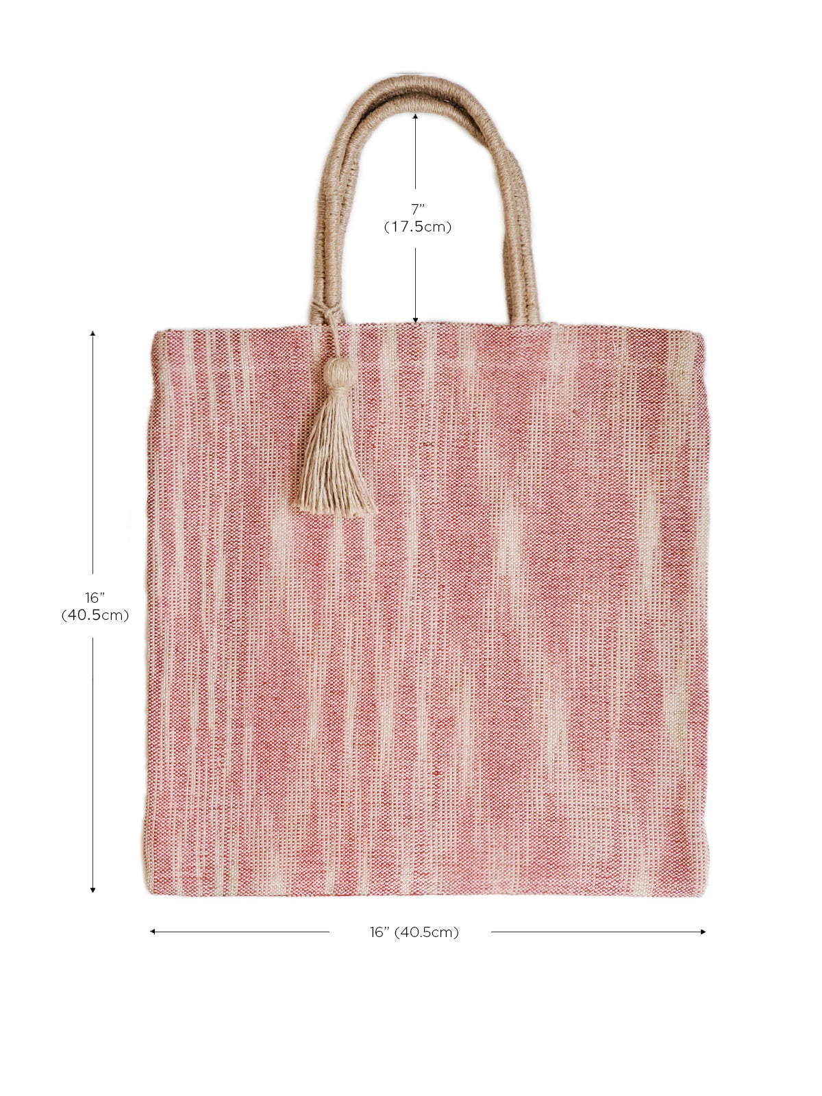 
                  
                    Nadi Jute Tote Bag - Red by KORISSA
                  
                