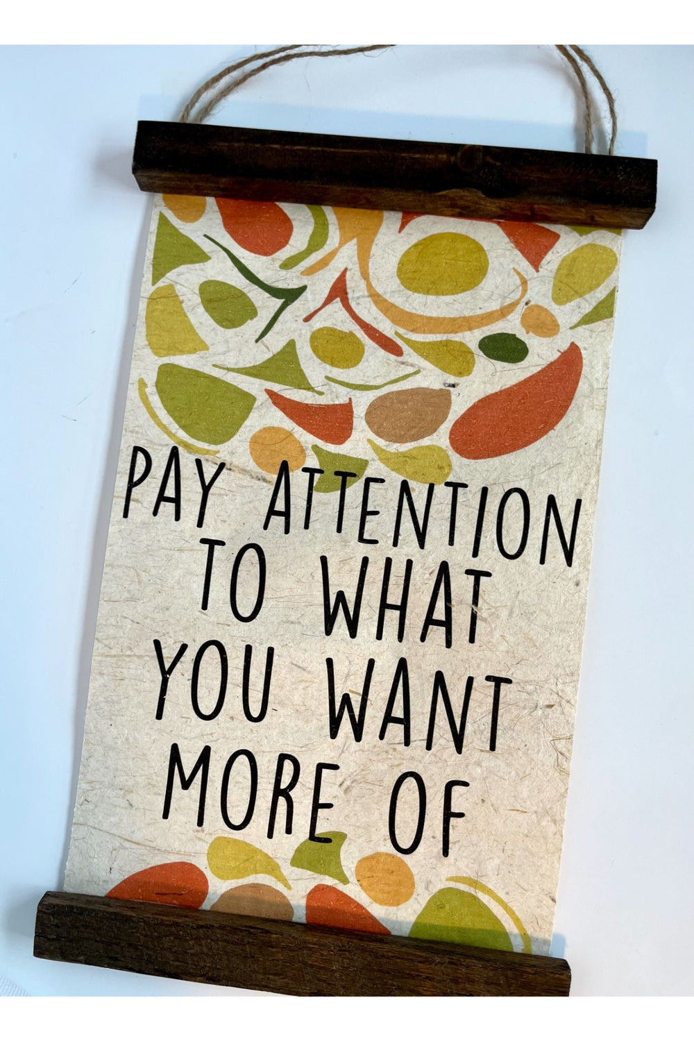 Pay Attention Banana Paper Hanging Sign by 2nd Story Goods