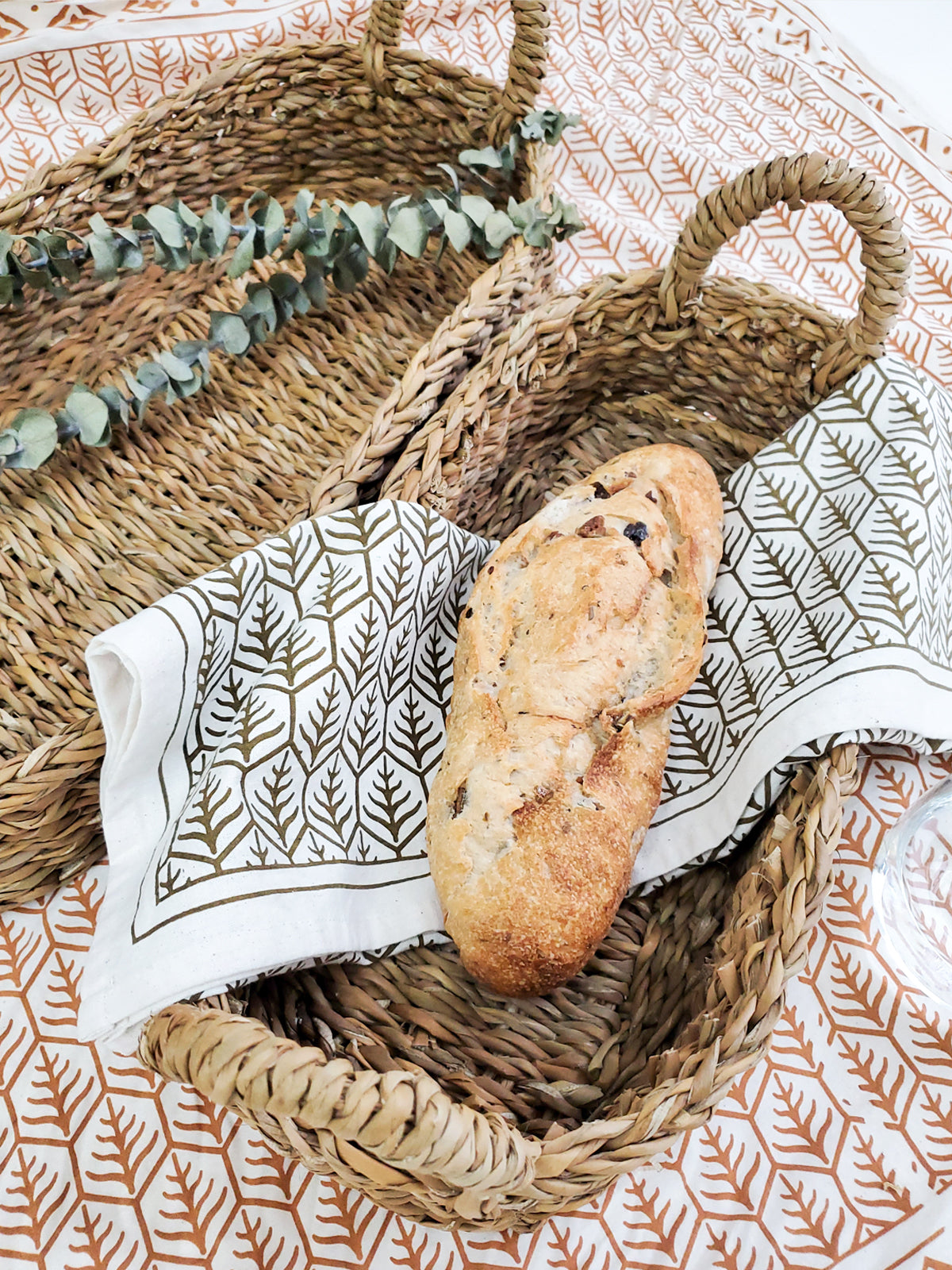 
                  
                    Savar Bread Basket with Natural Handle by KORISSA
                  
                