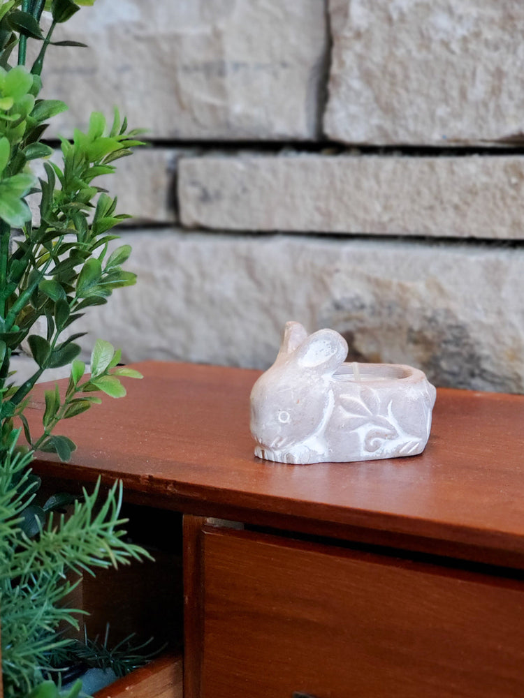 
                  
                    Terracotta Tea Light Candle Holder - Rabbit by KORISSA
                  
                