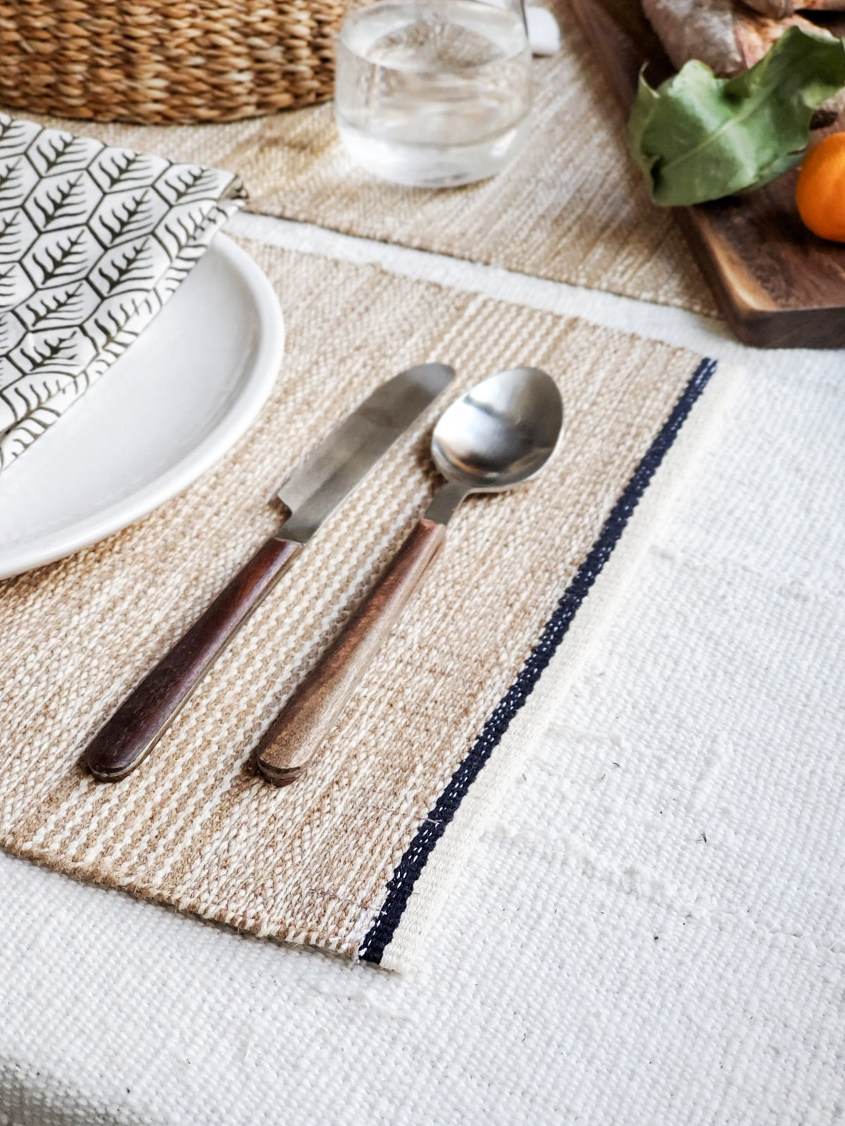 
                  
                    Aya Jute Cotton Placemat (Set of 4) by KORISSA
                  
                