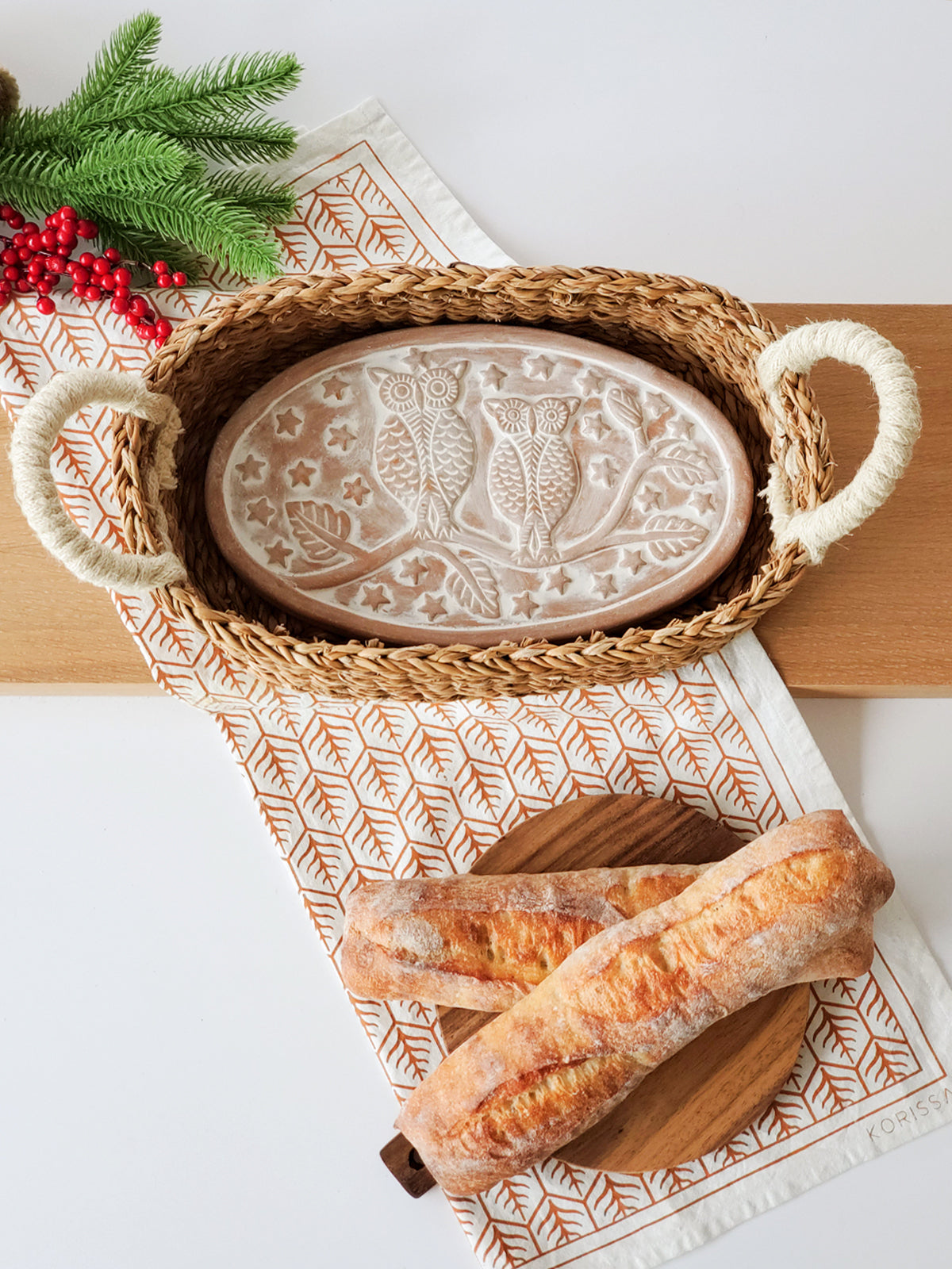 
                  
                    Bread Warmer & Basket - Owl Oval by KORISSA
                  
                