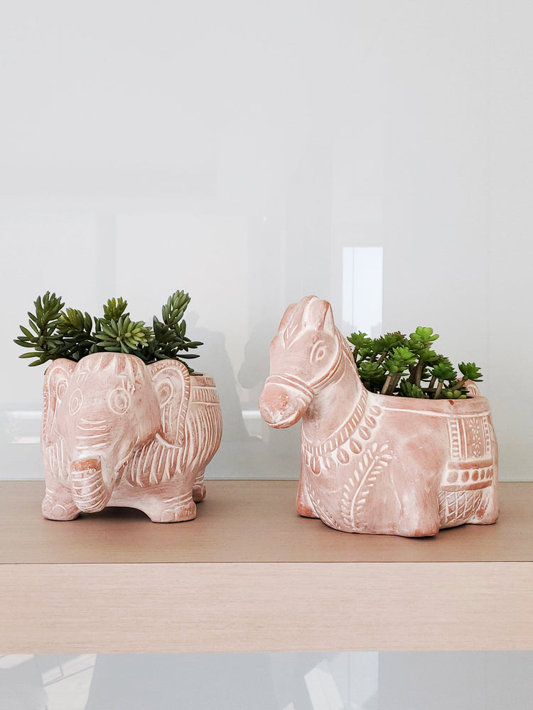 
                  
                    Terracotta Pot - Horse by KORISSA
                  
                