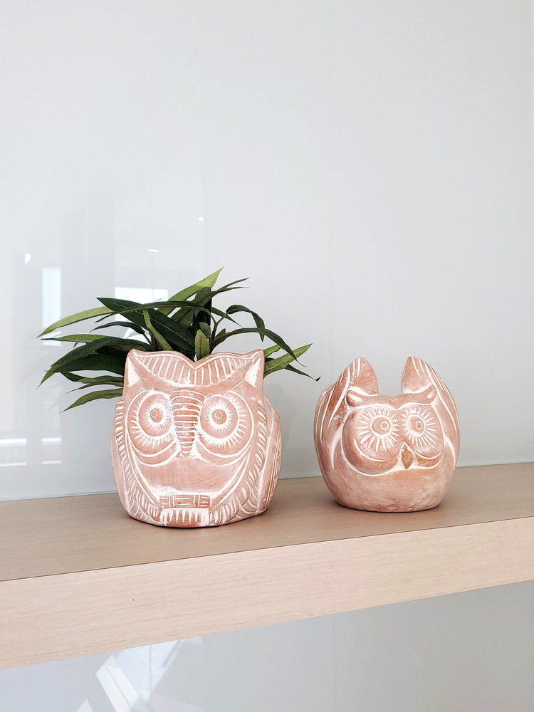 
                  
                    Terracotta Pot - Horned Owl by KORISSA
                  
                