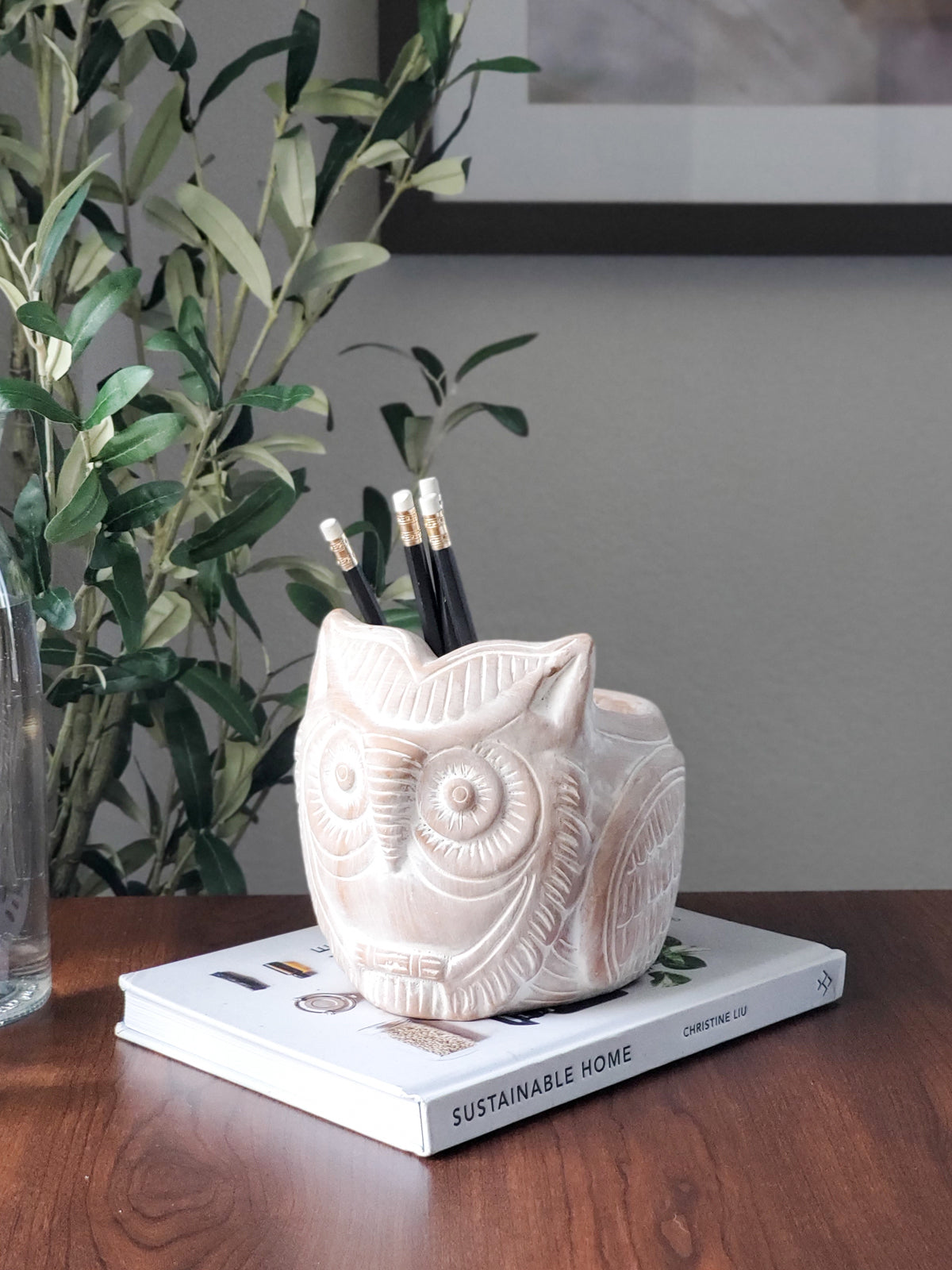 
                  
                    Terracotta Pot - Horned Owl by KORISSA
                  
                